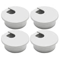 Desk Grommet 1-3/8" (35 mm), Desk Cord Hole Cover, Cable Grommet ABS Plastic, Desk Hole Grommet for Office and Home Table Cable, Detachable Cable Cord Organizer (Light Grey 4 Pcs)