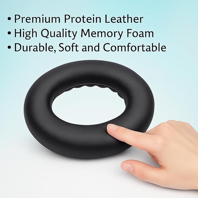 Premium Replacement Ear Pads for Bose QC2, QC35 I & II – Soft Protein Leather & - Image 7