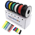 Fermerry 22 AWG Stranded Wire Spool 5ft Each 6 Colors Flexible 22 Gauge Silicone Hook up Wire Kit Electrical Tinned Copper Wire