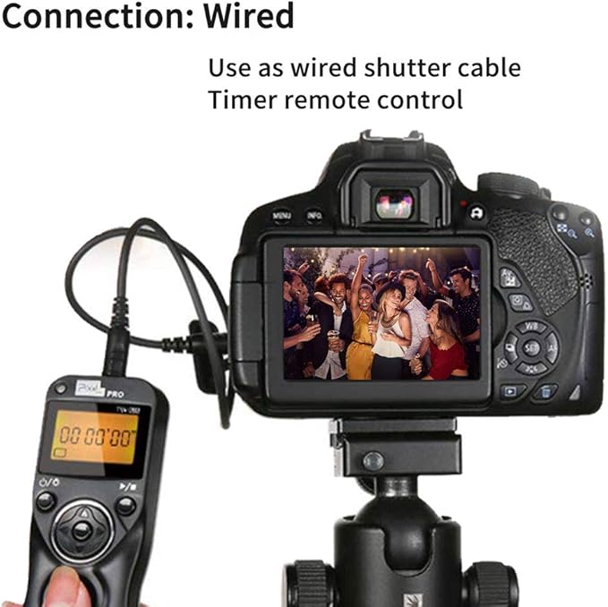Pixel TW-283 N3 Wireless Shutter Remote Control Tiner Remote Shutter Release for Canon Eos 5D Mark IV 5D 6D 7D Mark 1DX MARKII R5 R6 50D 40D 30D 20D 10D D60 D30 D2000 EOS-1V EOS-3