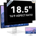 [2-Pack] 18.5 Inch Computer Privacy Screen for 16:9 Aspect Ratio Widescreen Monitor, Eye Protection Anti Glare Blue Light Computer Monitor Privacy Filter, Removable Anti-Scratch Screen Protector Film
