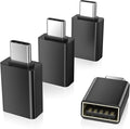 Elebase USB C to USB 3.0 Adapter 4 Pack,Type C Thunderbolt 4 to USB Converter,USBC Adapter for Keyboard,Mouse,Apple iMac,MacBook,iPad Air,Microsoft Surface,Samsung Galaxy S25 S24,Z Fold Flip 7