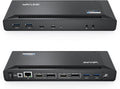 WAVLINK Universal USB C Laptop Docking Station Dual Monitors 5K/4K@60Hz with 65W Host Charging for Thunderbolt 4/3, USB-C Windows, Mac, Chrome, Ubuntu 20.04,22.04(2HDMI, 2DP, 6USB 3.0, 1Gbps Ethernet