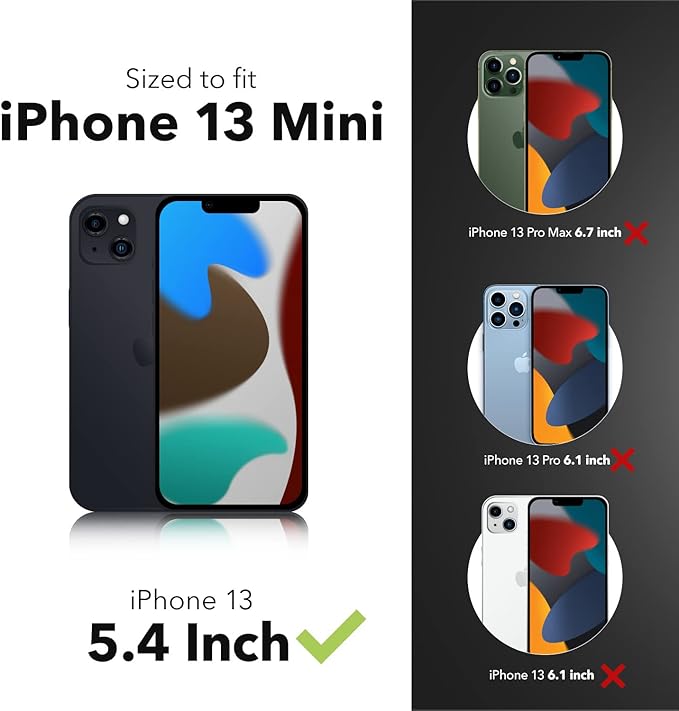 ZAGG InvisibleShield Glass Elite Plus Screen Protector - Made for iPhone 13 mini 5.4 - Case Friendly Screen - Impact & Scratch Protection - clear