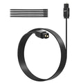 Adoreen Ultra-Thin Slim Digital Optical Audio Cable 40FT, Fiber Optic SPDIF Toslink Cord Gold-Plated High-Speed Flexible & Durable for TV Soundbar Home Theater Game Console PS4 Xbox Samsung +Ties