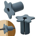 2pc Starlink Cable Grommet 5/8" Silicone Waterproof Wall Hole Pass Through Split Cable Bushings for TV Wire Ethernet Cord, Starlink Cable Routing Kit Accessories, 27.6mm/1.09" Ht, Grey