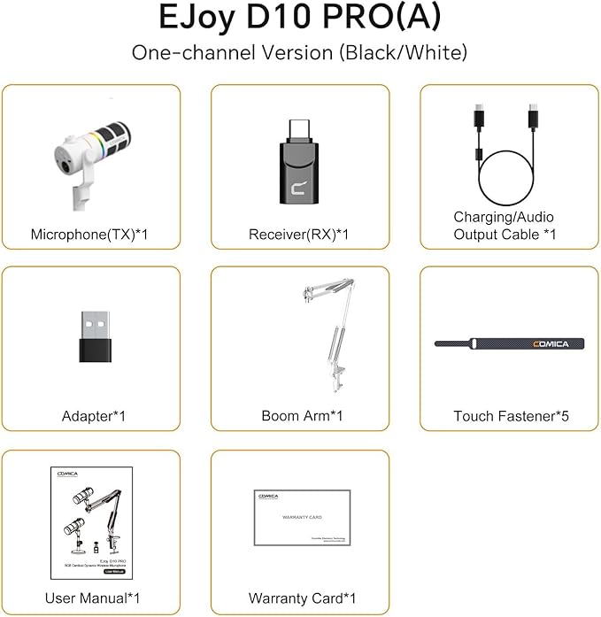 COMICA D10 Pro A Wireless/XLR/USB Dynamic Microphone - Image 2