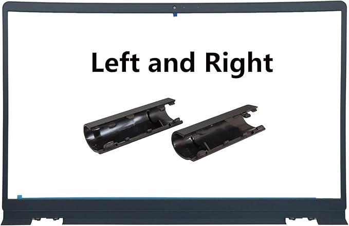 Replacement LCD Back Cover with Front Bezel with Hinges with Shaft Cover for DELL Inspiron 15 3510 3511 3515 3520 3525 3530 Series Laptop 0WPN8 00WPN8 9WC73 09WC73 AP3LE000901 Black