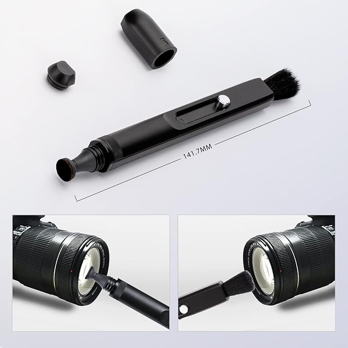 VSGO Professional Lens Cleaning Pen, Double-Ended Lens Brush with Soft Brush and Nano Optical Carbon for Camera, Optical Lenses, and Glasses(V-P01E)