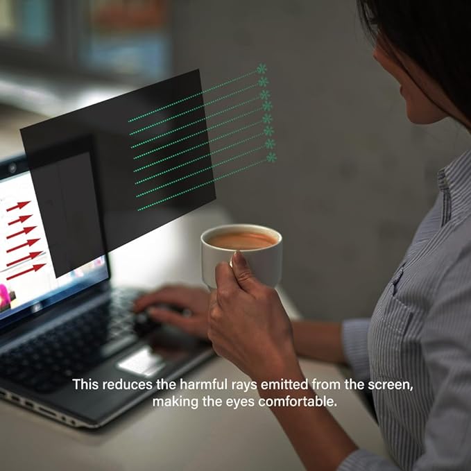 20.1 Inch - 4:3 Aspect Ratio - Computer Privacy Screen Filter for Standard Square Monitor - Anti-Glare - Anti-Scratch Protector Film - Please Measure Carefully