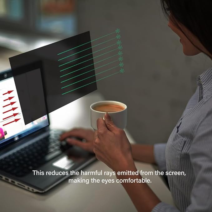 26 Inch - 16:10 Aspect Ratio - Computer Privacy Screen Filter for Widescreen Monitor - Anti-Glare - Anti-Scratch Protector Film - Protects Your Eyes from Harmful Glare and Blue Light