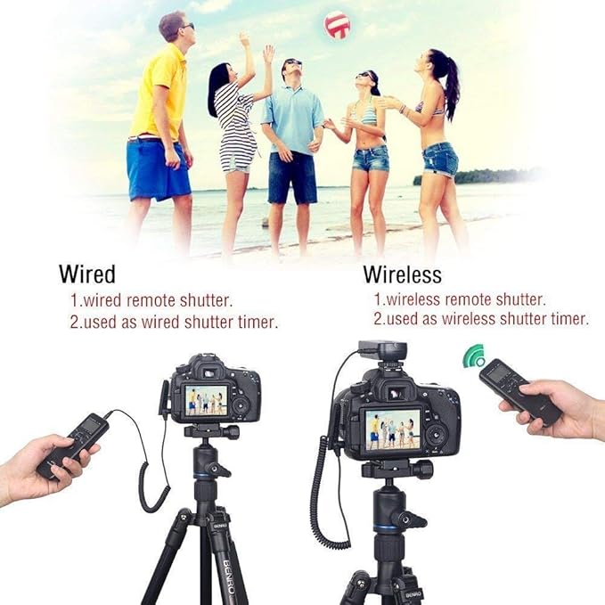 PHOLSY Wireless Timer Remote Release Control with Intervalometer and HDR for Olympus E-M1, E-M5 II, E-M5, E-M10 II, PL8, PL7; for Panasonic S5, S1H, S1RM, S1, G95, G91, G90, G9, FZ10002, GH5, GH6