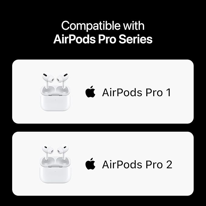 Premium Multi-Flange Eartips for AirPods Pro 1&2 (Medium) – Always Fits, Never Slips