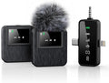3-in-1 Mini Microphone for iPhone, Android, Camera - 328ft Long Range, 20H Battery Life, Wireless Microphones, Lapel Mic with AI Noise Reduction for Video Recording, YouTube, TikTok