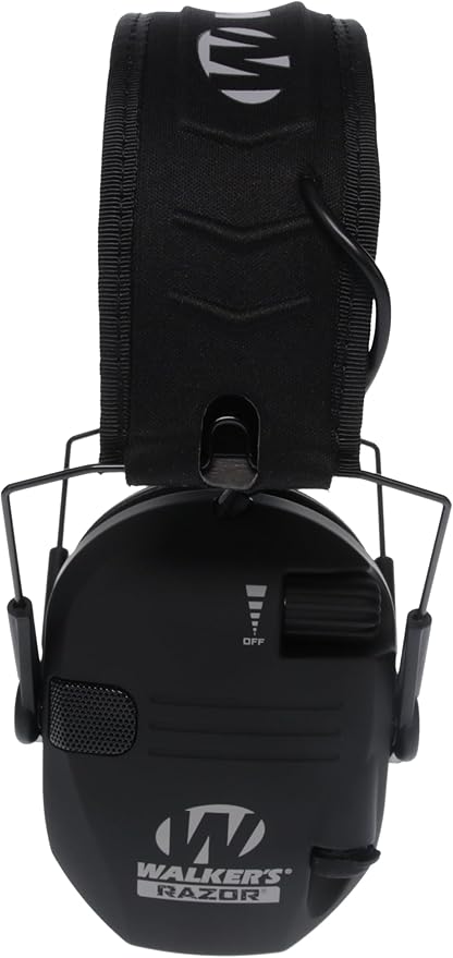 Walker's Razor Slim Ultra Low Profile Compact Design Adjustable Range Shooting Hunting Hearing Protection Electronic Earmuffs