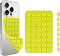 1 Pack Silicone Suction Cup Phone Case Mount Double Sided, Phone Accessories Hands-Free Strong Grip Holder for Selfies and Videos, Silicon Phone Stand Sticky for iPhone and Android Green