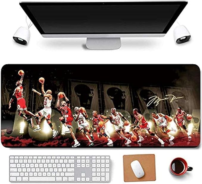 RTGGSEL 31.5x11.8 Inch Non-Slip Long Extended Large Gaming Mouse Pad with Stitched Edges XL Laptops Keyboard Mouse Mat(MJ)
