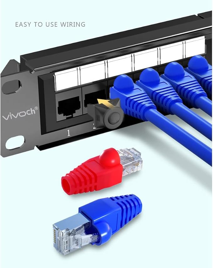 50 Pcs Cat5 Cat5E Cat6 Strain Relief Boot, RJ45 Plug Connector Cover Modular Network Plug Connector Cap Cable Connector Boots, Transparent