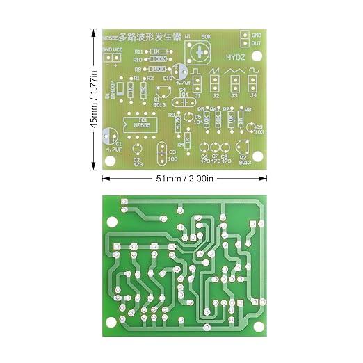 Soldering Practice Kit DIY Multiplex Waveform Generator Plug-in Circuit Kit Learn Soldering Kit for Beginners