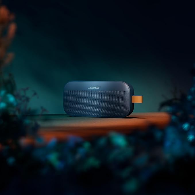 Bose SoundLink Flex Portable Bluetooth Speaker (2nd Gen), Portable Outdoor Speaker with Hi-Fi Audio, Up to 12 Hours Battery Life, Waterproof and Dustproof, Twilight Blue - Limited Edition Color
