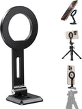 elitehood Aluminum Magsafe iPhone Tripod Mount with Arca Port, Magnetic Phone Mount for Tripod with 1/4" 3/8" Screw Adapter, Cell Phone Holder Stand for Video Recording Live Streaming Vlogging