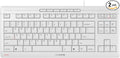 Cherry Stream Keyboard TKL Wired USB Keyboard TenKeyLess Compact Version Without Number Pad. Super Silent Keystroke. Ideal for Office and Industrial Use. White