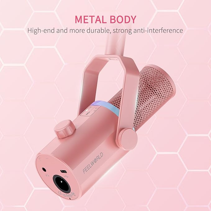 FEELWORLD PM1 XLR USB Dynamic Microphone - Image 7