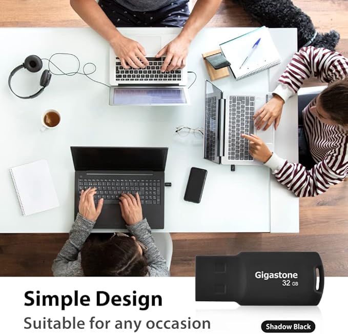 GIGASTONE V70 32GB USB 2.0 Flash Drive Thumb Drive Memory Stick Pen Drive Capless Design Pen Drive