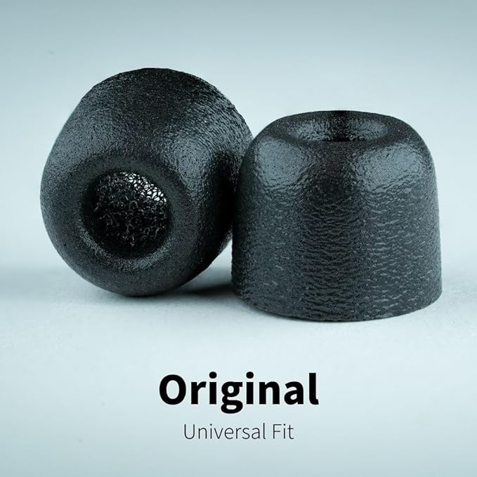Comply 500 Core Series | Memory Foam Replacement IEM Ear Tips for KZ, Moondrop, FiiO Sennheiser & More | Superior Noise Isolation, Ultimate Comfort, Secure Fit | Variety, Black, Large (3 Pairs)