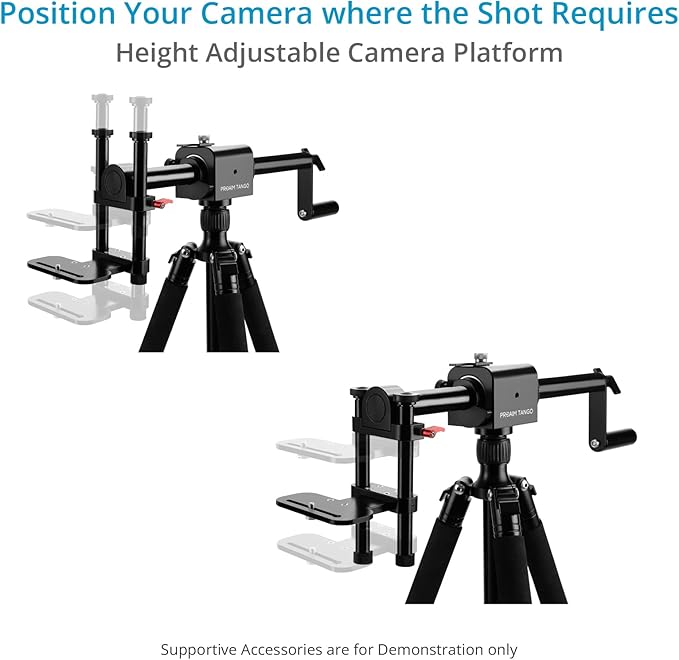 PROAIM Tango 360° Camera Rotating Dutch Angle Rig for DSLR Cameras. Height Adjustable. Payload up to 2.27kg/5lb. (P-TNGO-01)
