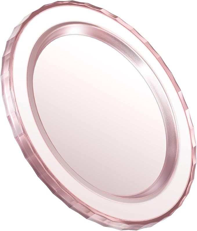 imluckies Magnetic Base Compatible with PopSocket Phone Grips and MagSafe iPhone Series Case, Removable Kindle/Phone Holder Base, Thin & Light Portable Plate, Matte Pink