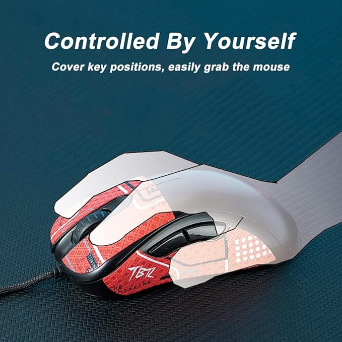 Grip Tape for Razer Viper V3 Pro - Anti-Slip,Enhanced Control, Sweat Resistance,Improves FPS Gaming Grip & Mouse Protection [Pre-Cut] Black Purple