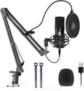 USB Microphone, MAONO 192KHZ/24Bit Plug & Play PC Computer Podcast Condenser by MAONO