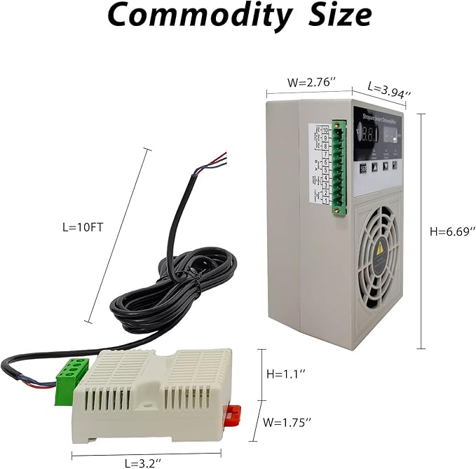 Auto Small Dehumidifier110V/240V Mini Dehumidifier With Temperature Control Switch For Grow Tent,Electric Box,Storage Cabinet,Closet,Tiny Space