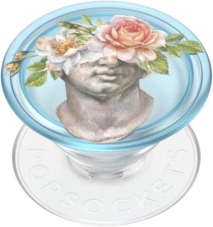 PopSockets Plant-Based Phone Grip with Expanding Kickstand, Adhesive Grip, Eco-Friendly - Floral Bust