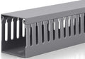 68in (4X L17in) Professional Server Rack Cable Management Raceway, H2.4 x W2in Large Capacity Cable Raceway Kit, Electrically Safe PVC, Open Slot Wire Raceway for Under Desk/Computer/Network Cords