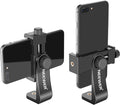 Neewer Smartphone Holder Phone Tripod Mount Compatible with iPhone 16 15 Pro Max Plus 14 13 12 Mini Samsung Galaxy S24 S23 Ultra, Cell Phone Clip Vertical Bracket Adapter for Tripod with 1/4" Screw
