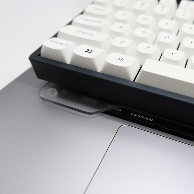 Kado Lift Riser Acrylic for External Keyboard, Frosted Transparent, Office Gaming Laptop Keyboard Cover Mechanical 40%/60%/65%/70% Stand Holder Made for MacBook Air/Pro 13"/14"/15"/16"