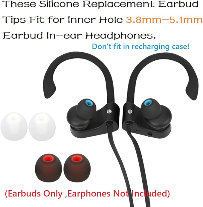 Earbuds Replacement Tips Silicone Earbud Tips Ear Gels Fit - Image 4