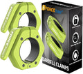 Barbell Clips (Pair), Barbell Clamps, Quick Release Olympic Barbell Clamps with Anti Slip TPR Grip, Barbell Collars for Secure Weightlifting & Powerlifting