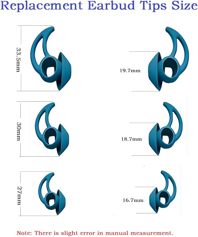 Silicone Earbud Tips 3 Pairs SML Soft and Comfortable Noise Isolation - Image 4