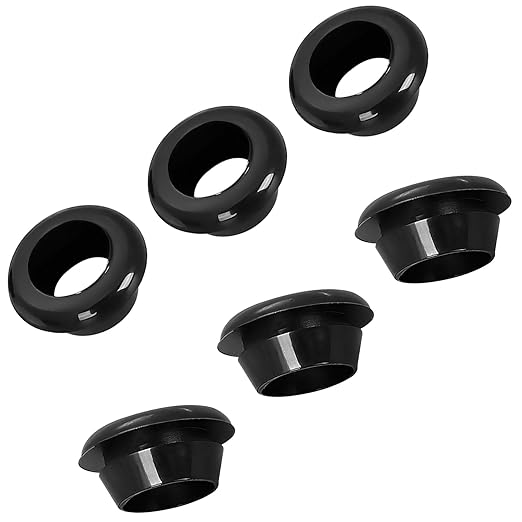 Qrity 20 PCS Rubber Grommets Cable Railing, Car Grommet, Cable Railing Protective Sleeves for Metal Posts, ID 20mm Mount Dia 25mm