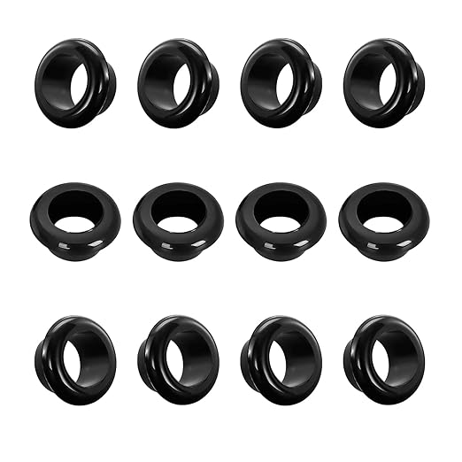 Qrity 20 PCS Rubber Grommets Cable Railing, Car Grommet, Cable Railing Protective Sleeves for Metal Posts, ID 16mm Mount Dia 20mm