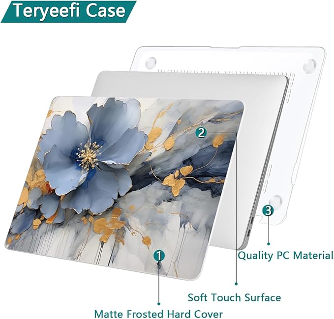 Teryeefi Compatible with M2 M1 MacBook Pro 13 inch Case A2338 A2251 A2289 A2159 - Image 5