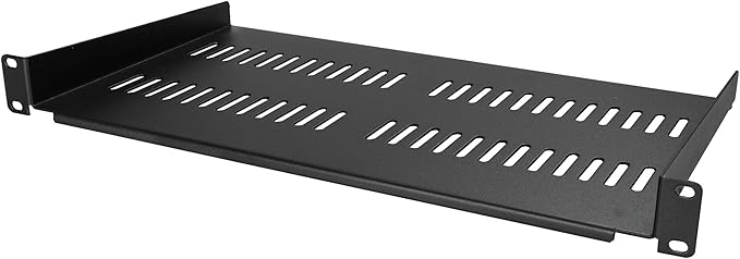 StarTech.com 4U Wall Mount Network Rack & 1U Server Rack Shelf & 8 Outlet Horizontal 1U Rack Mount PDU Power Strip