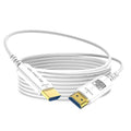 8K Fiber Optic HDMI Cable 50 FT, 8K@60Hz 4K@240Hz, Thin Extra Long HDMI Cable 48Gbps Ultra High Speed, Dynamic HDR, eARC, HDCP 2.2&2.3, 3D, Compatible for PS4/5/Xbox/TV/Laptop/Monitor