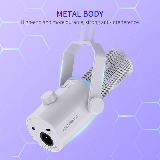 FEELWORLD PM1 XLR USB Dynamic Microphone - Image 7