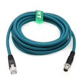 Ethernet 8 Pin X-Coded M12 RJ45 CAT-7e Cable for Keyence IV3 SR-5000 Matrix Cognex in Sight Data Man Barcode Reader Camera Sensor Network 5M