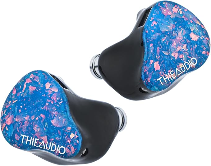 Linsoul THIEAUDIO Hype 4 2DD+4BA in Ear Monitor, HiFi IEM Earphones with Tonal Balance, Latest Sonion Driver, Detachable Silver-Plated OCC Cable for Audiophile Musician Professionals (Blue)