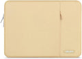 MOSISO Laptop Case 16 inch, 15-15.6 inch Laptop Sleeve Compatible with MacBook Pro 16 M4 M3 M2 M1, HP Acer Dell Lenovo ASUS Notebook, Polyester Vertical Computer Sleeve Bag with Pocket, Camel